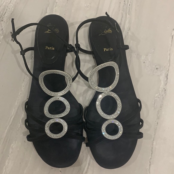 SOLD Authentic Louboutin, EU size 40 (true US 10), Swarovski crystals - Picture 2 of 6